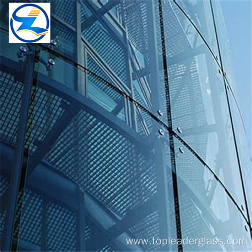 Glass curtain wall for commercial building insulated glass